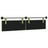 vidaXL T&ecirc;te de lit suspendue Vert clair 210 x 55 x 7 cm Velours