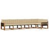 vidaXL Ensemble de canap&eacute;s d'ext&eacute;rieur 6 pc Naturel et Beige