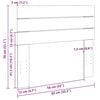 vidaXL T&ecirc;te de lit 80 cm bois massif de ch&ecirc;ne
