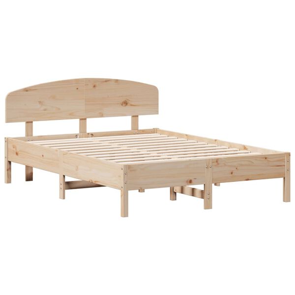 vidaXL Cadre de lit sans matelas 140x190 cm bois de pin massif