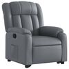 vidaXL Fauteuil inclinable Gris Similicuir