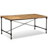 vidaXL Table &agrave; manger Bois de manguier massif 180 cm