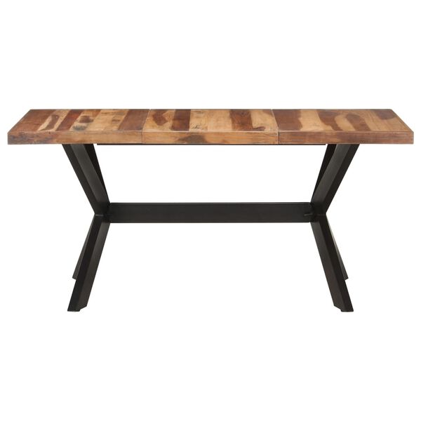 vidaXL Table de salle &agrave; manger 160x80x75 cm Bois avec finition miel