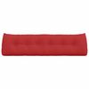 vidaXL Coussin de Dos Rouge 180 x 24 x 50 cm tissu