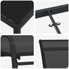 vidaXL Ensemble de salle &agrave; manger pour jardin 5 pcs Noir