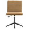 vidaXL Chaise &agrave; manger Marron Velours