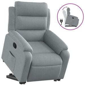 vidaXL Fauteuil inclinable &eacute;lectrique vert fonc&eacute; tissu