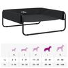 vidaXL Lit sur&eacute;lev&eacute; pour chien anthracite tissu Oxford et acier