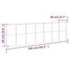 vidaXL Lit sur&eacute;lev&eacute; de jardin Acier galvanis&eacute; 260x40x68 cm gris