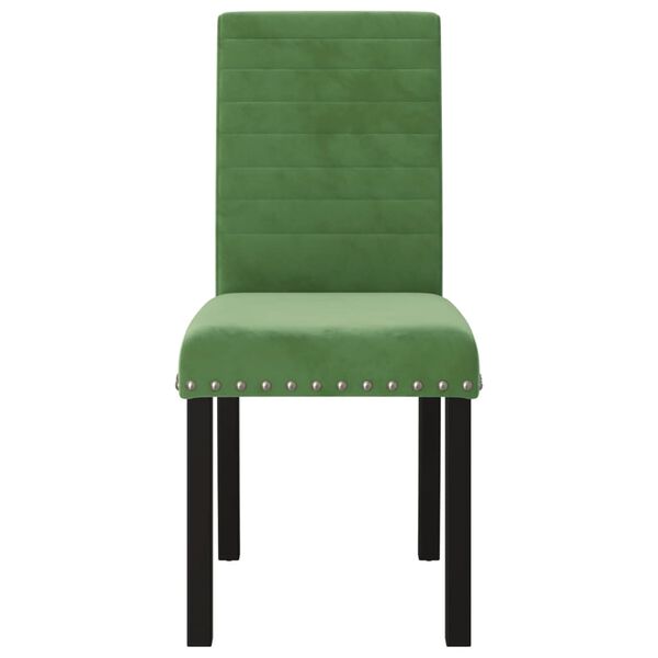 vidaXL Chaises &agrave; manger lot de 4 vert fonc&eacute; velours