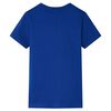 T-shirt pour enfants bleu fonc&eacute; 140