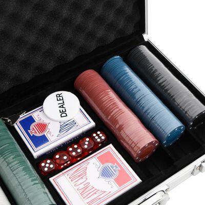 vidaXL Jeu de jetons de poker 300 pcs 4 g