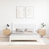 vidaXL Table de chevet avec tiroir 2 pcs Naturel 39 x 34 x 33 cm