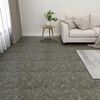 vidaXL Dalles de plancher autoadh&eacute;sives 55 pcs PVC 5,11 m&sup2; gris
