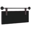 vidaXL T&ecirc;te de lit suspendue Marron fonc&eacute; 110 x 55 x 7 cm tissu