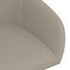 vidaXL Chaise pivotante de bureau Gris clair Velours