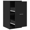 vidaXL Armoire d'apothicaire noir 40x41x77,5 cm bois d'ing&eacute;nierie