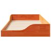 vidaXL Cadre de lit Brun cire 90 x 190 cm Pin massif