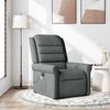 vidaXL Fauteuil inclinable de massage en tissu gris foncé