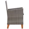 vidaXL Mobilier &agrave; d&icirc;ner 9 pcs r&eacute;sine tress&eacute;e et bois d'acacia gris