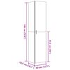 vidaXL Buffet haut ch&ecirc;ne fum&eacute; 40x42,5x185 cm bois d'ing&eacute;nierie