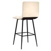 vidaXL Tabourets de bar lot de 2 cr&egrave;me velours