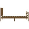 vidaXL Cadre de lit sans matelas marron miel bois massif