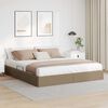 vidaXL Lit de Rangement avec matelas Cappuccino 180 x 200 cm Faux cuir