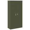 vidaXL Armoire de rangement 2 pcs Vert olive 90 x 40 x 180 cm
