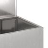 vidaXL Cache-pot de jardin Argent 100 x 60 x 45 cm Acier inoxydable