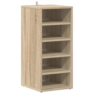 vidaXL Armoire &agrave; chaussures Ch&ecirc;ne Sonoma 31,5x35x70 cm Bois ing&eacute;nierie