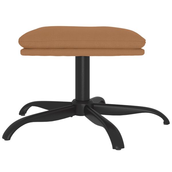 vidaXL Repose-pied Taupe 60x60x36 cm Tissu microfibre