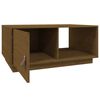 vidaXL Table basse Marron miel 80x50x35,5 cm Bois massif de pin