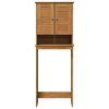 vidaXL Armoire de toilette VIGO Marron et Marron Miel 60 x 27 x 161 cm