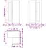 vidaXL Armoire de cuisine avec &eacute;tag&egrave;re Blanc brillant 57 x 57 x 100 cm