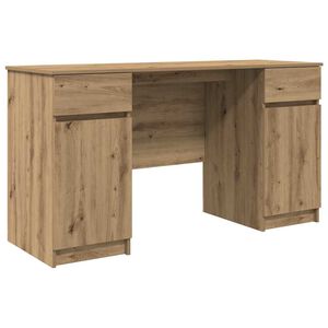 vidaXL Bureau ch&ecirc;ne artisanal Bois d'ing&eacute;nierie 140 x 49 x 76 cm