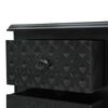 vidaXL Table de chevet Noir 43x32x65 cm MDF