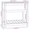 vidaXL Jardini&egrave;re avec &eacute;tag&egrave;re 82,5x54x81 cm Bois massif de pin