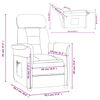 vidaXL Fauteuil inclinable Rouge Similicuir