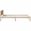 vidaXL Cadre de lit avec t&ecirc;te de lit Naturel 90 x 190 cm Pin massif