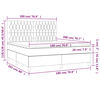 vidaXL Sommier &agrave; lattes de lit avec matelas Vert 180x200 cm Tissu