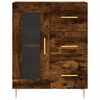 vidaXL Buffet haut Ch&ecirc;ne fum&eacute; 69,5x34x180 cm Bois d'ing&eacute;nierie