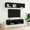 vidaXL Meubles TV 2 pcs Ch&ecirc;ne noir 60 x 30 x 30 cm Bois d'ing&eacute;nierie