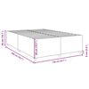 vidaXL Cadre de lit sans matelas gris clair 140x200 cm tissu