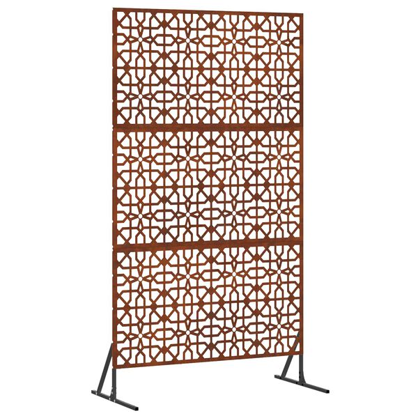 vidaXL &Eacute;cran de confidentialit&eacute; Gris 100 x 50 x 180 cm Acier patin&eacute;