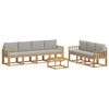 vidaXL Ensemble de canap&eacute;s d'ext&eacute;rieur 8 pc Blanc et gris clair