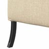 vidaXL Canap&eacute; &agrave; Haut Dossier 101cm Cr&egrave;me tissu