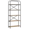 vidaXL &Eacute;tag&egrave;re 5 niveaux 80 x 30 x 183 cm Bois d'ing&eacute;nierie