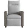 vidaXL Fauteuil de massage inclinable &eacute;lectrique gris nuage tissu