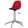 vidaXL Chaises pivotantes &agrave; manger lot de 4 Rouge bordeaux Tissu